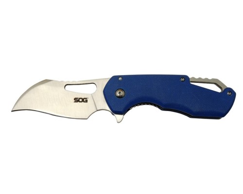 Sog İsonzo 1396BL Mavi Kamp Çakı 18cm - Yarı Otomatik, Kemerlikli, Kutulu