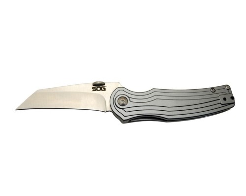 Sog Pinkerton 0689 Gri Kamp Çakı 18cm - Yarı Otomatik, Kemerlikli, Kutulu