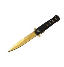 Venom K033 Gold Kamp çakı 23cm- Yarı Otomatik, Kemerlikli