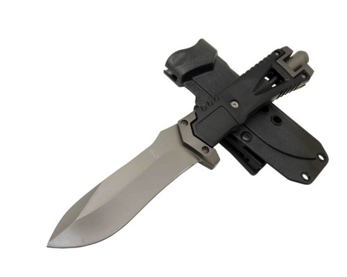 Zero Error Tactical 7 40 Siyah Outdoor Bıçak 27cm - Siyah Sap, Magnezyum çubuklu, Kılıflı