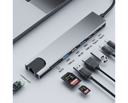 USB Hub 3.0 Usb Sürücüsü 8 in 1