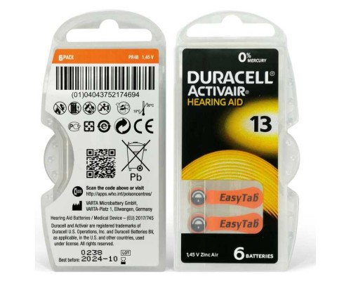 Activair 13 6'lı Kulaklık Pili