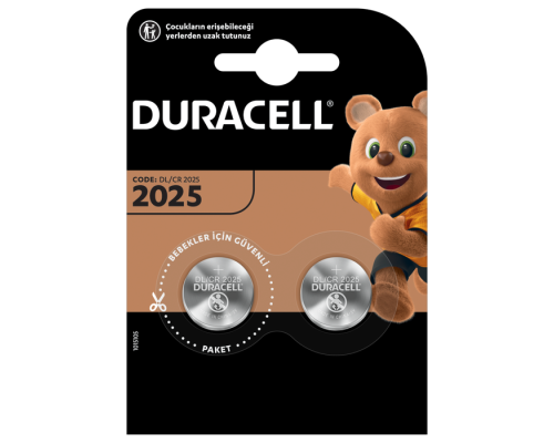 DURACELL CR2025 LITHIUM 3V PİL 2Lİ