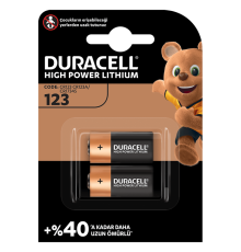 DURACELL ULTRA LİTYUM CR123A 2Lİ