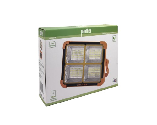 288 SMD Led USB Solar Şarjlı Projektör PT-200W