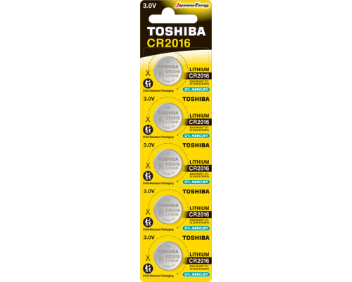 Toshiba CR 2016 Lithium Pil 5'li