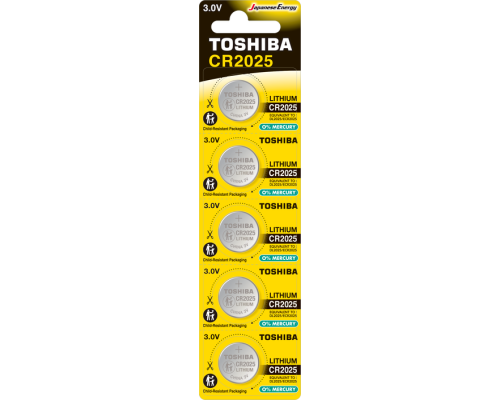 Toshiba Cr 2025 Lithium 5'li Pil