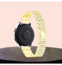 Watch Uyumlu Uyumlu 38/40/41 Mm Diamond Metal Kordon GOLD