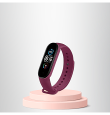 Mi Band 3-4 Uyumlu Silikon Kordon M3-M4 Uyumlu BORDO