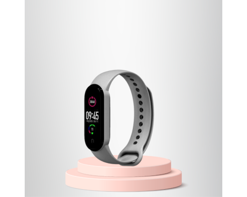 Mi Band 3-4 Uyumlu Silikon Kordon M3-M4 Uyumlu GRİ