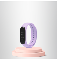 Mi Band 3-4 Uyumlu Silikon Kordon M3-M4 Uyumlu LİLA