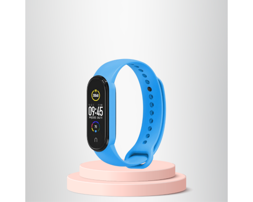 Mi Band 3-4 Uyumlu Silikon Kordon M3-M4 Uyumlu MAVİ