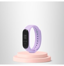 Mi Band 5-6 Uyumlu Silikon Kordon M5-M6 Uyumlu LİLA