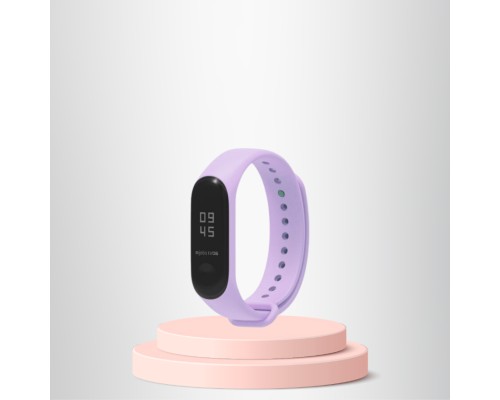 Mi Band 5-6 Uyumlu Silikon Kordon M5-M6 Uyumlu LİLA