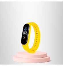 Mi Band 5-6 Uyumlu Silikon Kordon M5-m6 Uyumlu Sari