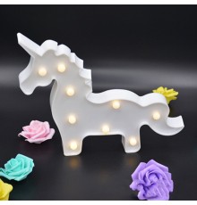 Led Işıklı Unicorn At Gece Lambası