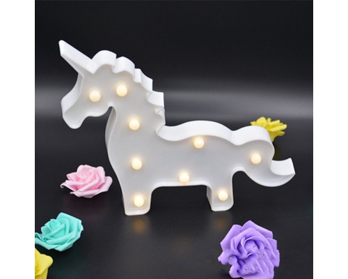 Led Işıklı Unicorn At Gece Lambası