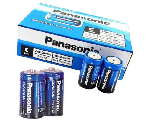 Panasonic Manganez Orta Boy C Pil 24 Lü Paket