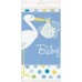 Baby Shower Masa örtüsü Baby Boy Stork Leylekli Mavi Masa örtüsü 137x274 Cm