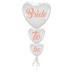 Bride To Be Buket Seti Folyo Balon 3lü Rose Gold Renk 100 cm