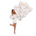 Bride To Be Team Bride Folyo Balon Buket Seti 5li Set Rose Gold Renk 100 cm