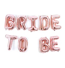 Bride To Be Yazılı Folyo Balon Rose Gold Renk 35 cm