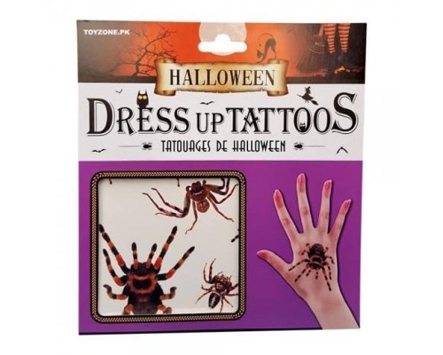 Cadılar Bayramı Halloween Dövme Tattoos 12li Karışık Model