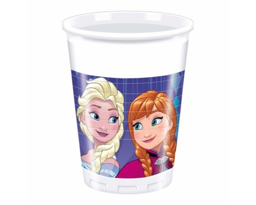 Frozen Kar Taneler Temalı Plastik Bardak 8 Adet