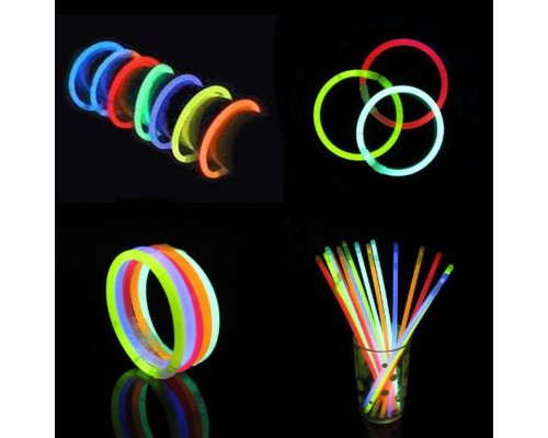 Glow Fosforlu Neon Bileklik 50 Adet