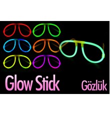 Glowstick Karanlıkta Yanan Parti Gözlüğü 12 Adet