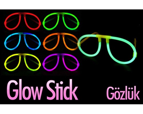 Glowstick Karanlıkta Yanan Parti Gözlüğü 12 Adet