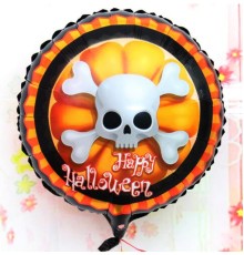 Halloween İskelet Kuru Kafa Folyo Balon 18 Inç