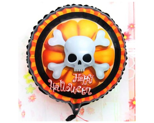 Halloween İskelet Kuru Kafa Folyo Balon 18 Inç