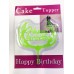 Happy Birthday Dallı Cake Topper 4 Adet