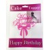 Happy Birthday Fiyonk Cake Topper 4 Adet