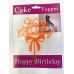 Happy Birthday Fiyonk Cake Topper 4 Adet