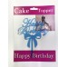 Happy Birthday Fiyonk Cake Topper 4 Adet