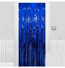 Işıltılı Duvar Ve Kapı Perdesi Saks Mavisi 90x200 Cm