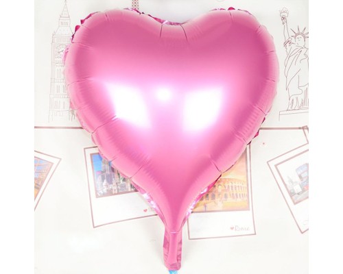 Kalp Uçan Balon Folyo Pembe 80 cm 32 inç