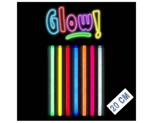 Karanlıkta Parlayan Fosforlu Glow Stick Kalın Çubuk 20 cm 1 Adet