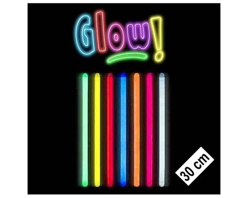 Karanlıkta Parlayan Fosforlu Glow Stick Kalın Çubuk 30 cm 1 Adet