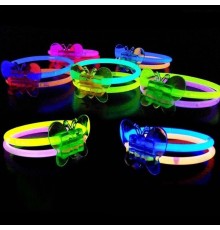 Neonlu Glow Stick Kelebekli Bileklik Karışık Renk 1 Adet