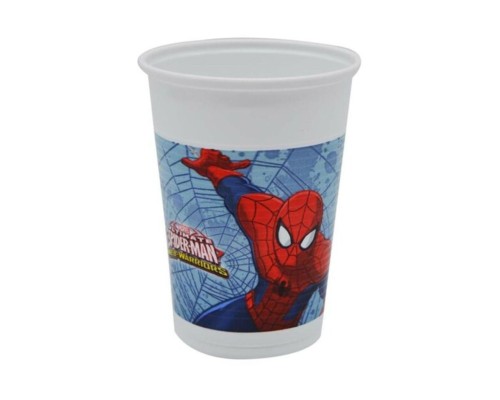 Örümcek Adam Spiderman Baskılı Plastik Bardak 8 Adet