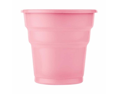 Plastik Meşrubat Bardağı Pembe 180cc-7oz 25li