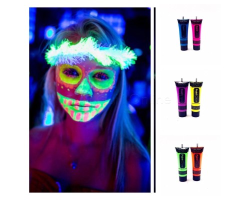 Glow Stick Boya Fosforlu Krem Boya 12 Adet