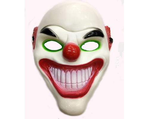 Plastik Joker Maskesi Kel Model Palyaço Maskesi