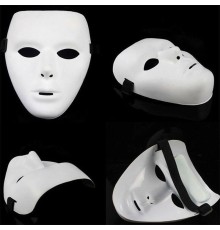 Beyaz Renk Hip Hop Anonim Jabbawockeez Maskesi 18X15 cm