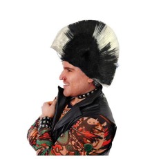 Mohican Mohawk Punk Peruk - 70 li 80 li Yıllar Peruk Model 5