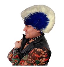 Mohican Mohawk Punk Peruk - 70 li 80 li Yıllar Peruk Model 9