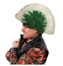 Mohican Mohawk Punk Peruk - 70 li 80 li Yıllar Peruk Model 10